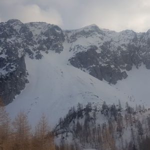 Zimski uspon na Begunjščicu 2060 m, po Centralnoj grapi