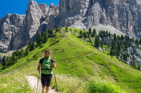 hiking in the Dolomites